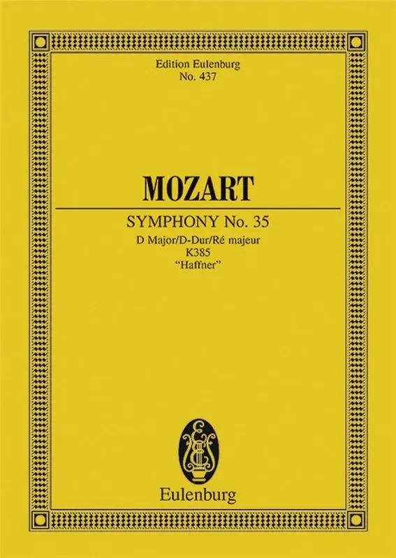 Wolfgang Amadeus Mozart Symphony No 35 D K 385 Orchester