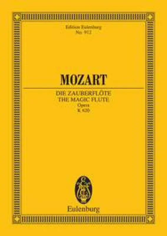 Wolfgang Amadeus Mozart The Magic Flute Study Score Gemischter Chor mit Ensemble