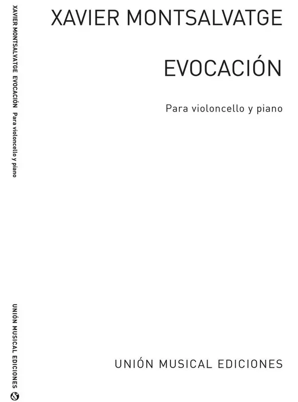 Xavier Montsalvatage Evocacion Cello mit Begleitung