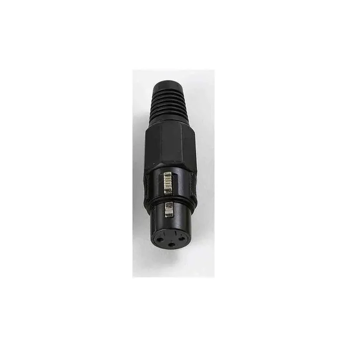 XLR-Jack (female), black, 3-pin microphone connect