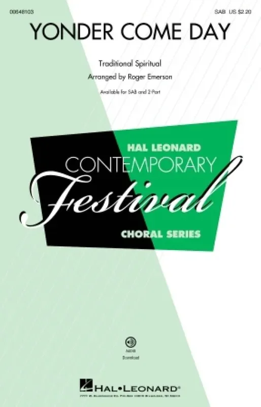 Yonder Come Day (Arr. Roger Emerson) Gemischter Chor mit Begleitung