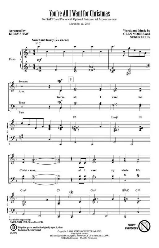 You‘re all I want for Christmas