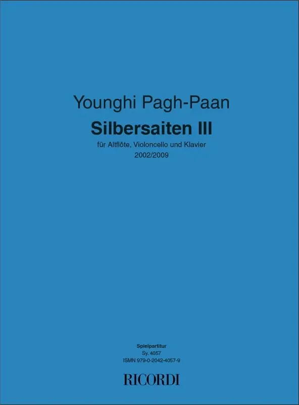 Younghi Pagh-Paan Silbersaiten III Kammerensemble