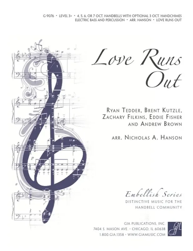 Zachary Filkins Love Runs Out (Arr. Nicholas A. Hanson) Kammerensemble