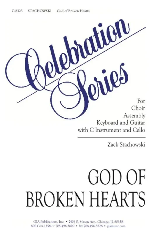 Zack Stachowski God of Broken Hearts – Instrument part Gemischter Chor mit Begleitung