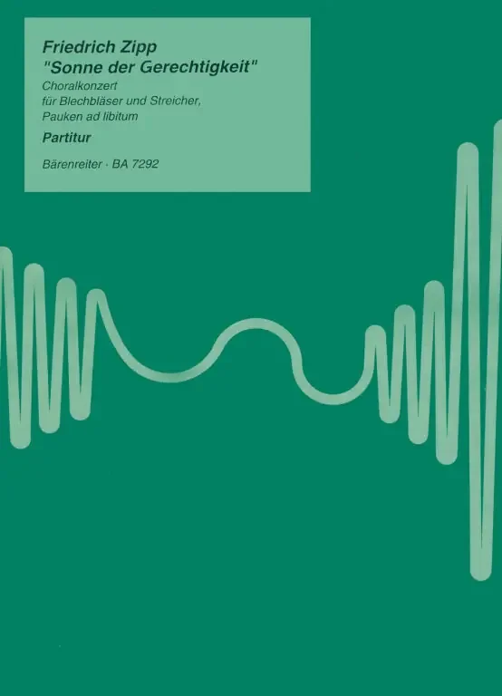 Zipp, Friedrich Sonne der Gerechtigkeit